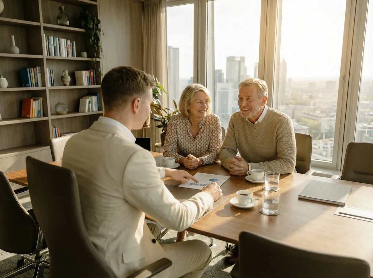 Makler berät Eigentümer bei Immobilienverkauf in Frankfurt